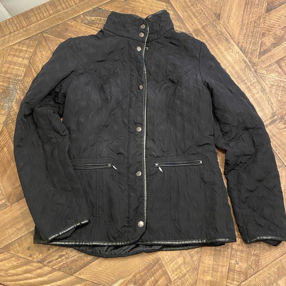 Womens black coat Jacket size medium
